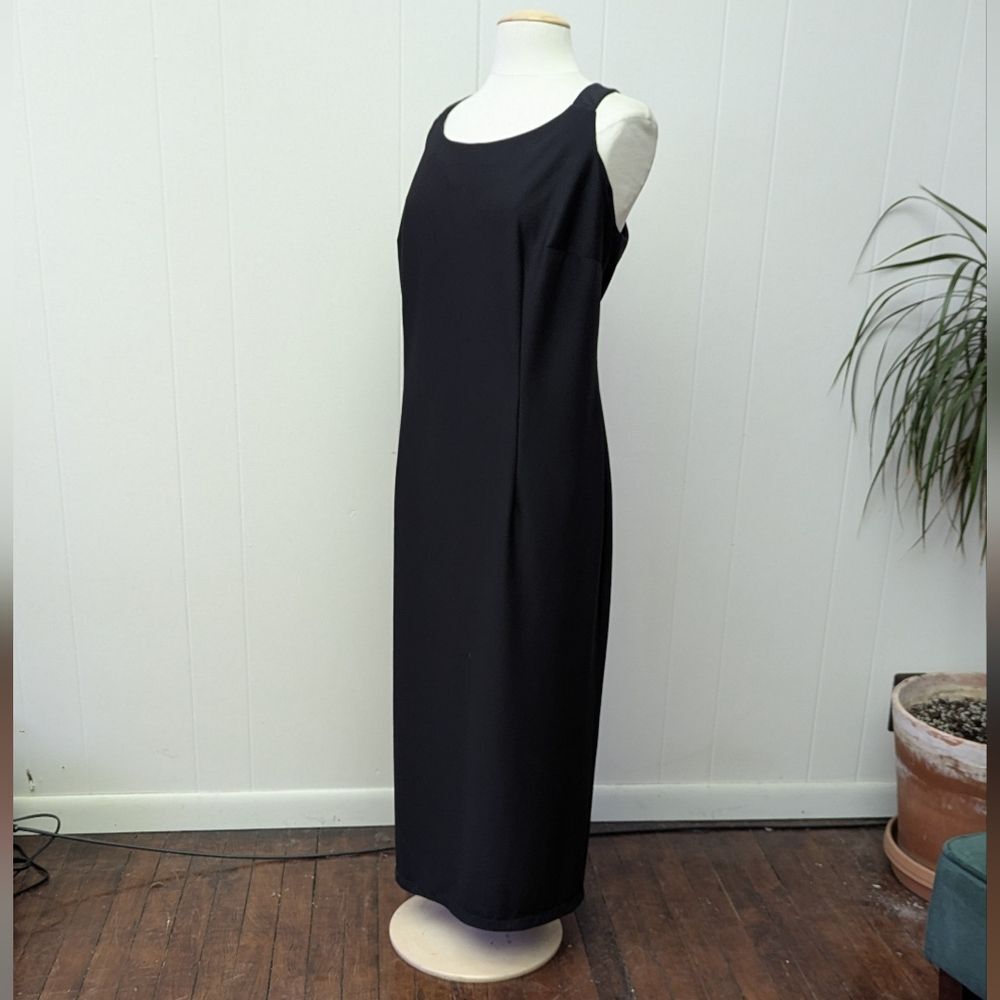 Vintage Plus Size Black Maxi Sheath Dress By After Dark